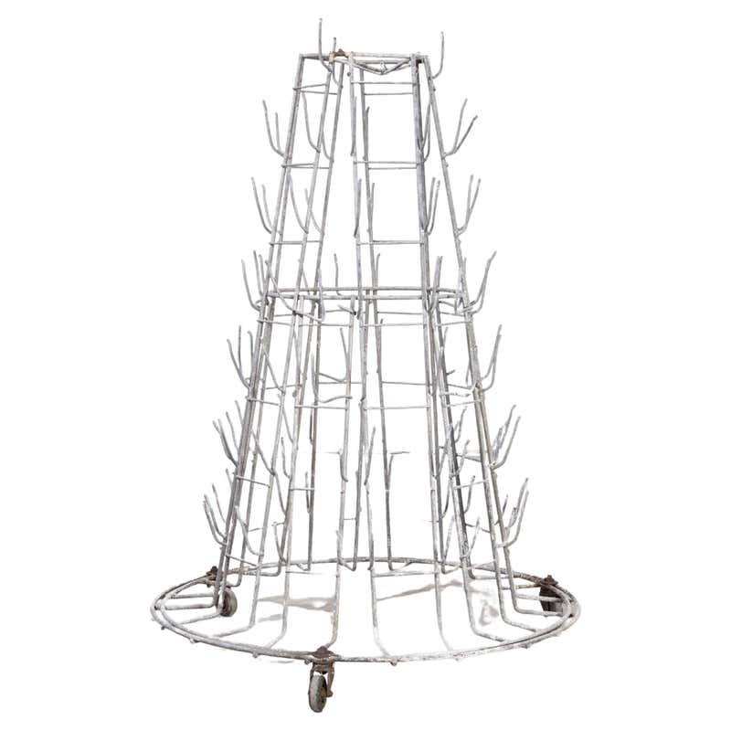 1950's Original Large French Bottle Drying Rack, 'Model 1400.15' For ...