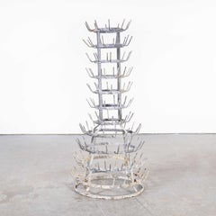 1950's Original Large French Bottle Drying Rack 'Model 1400.6'