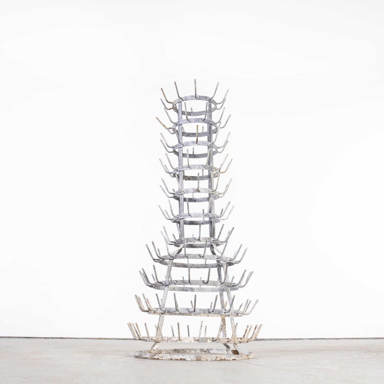 1950's Original Large French Bottle Drying Rack 'Model 1400.6' For Sale ...