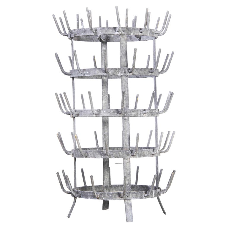 1950's Original Large French Bottle Drying Rack, 'Model 1400.7' For ...