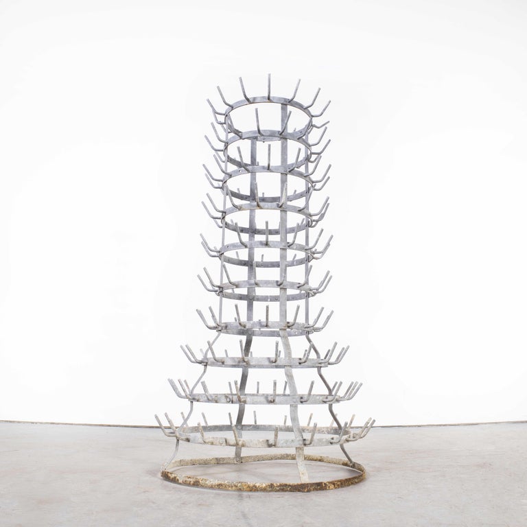 1950's Original Large French Bottle Drying Rack 'Model 1400.8' For Sale ...
