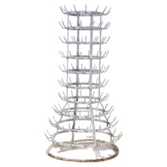 1950's Original Large French Bottle Drying Rack 'Model 1400.8'