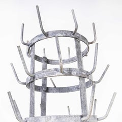 1950's Original Large French Bottle Drying Rack, 'Model 1400.9'