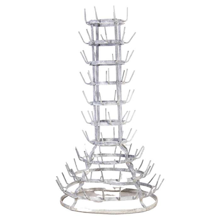 1950's Original Large French Bottle Drying Rack, 'Model 1400.9' For ...
