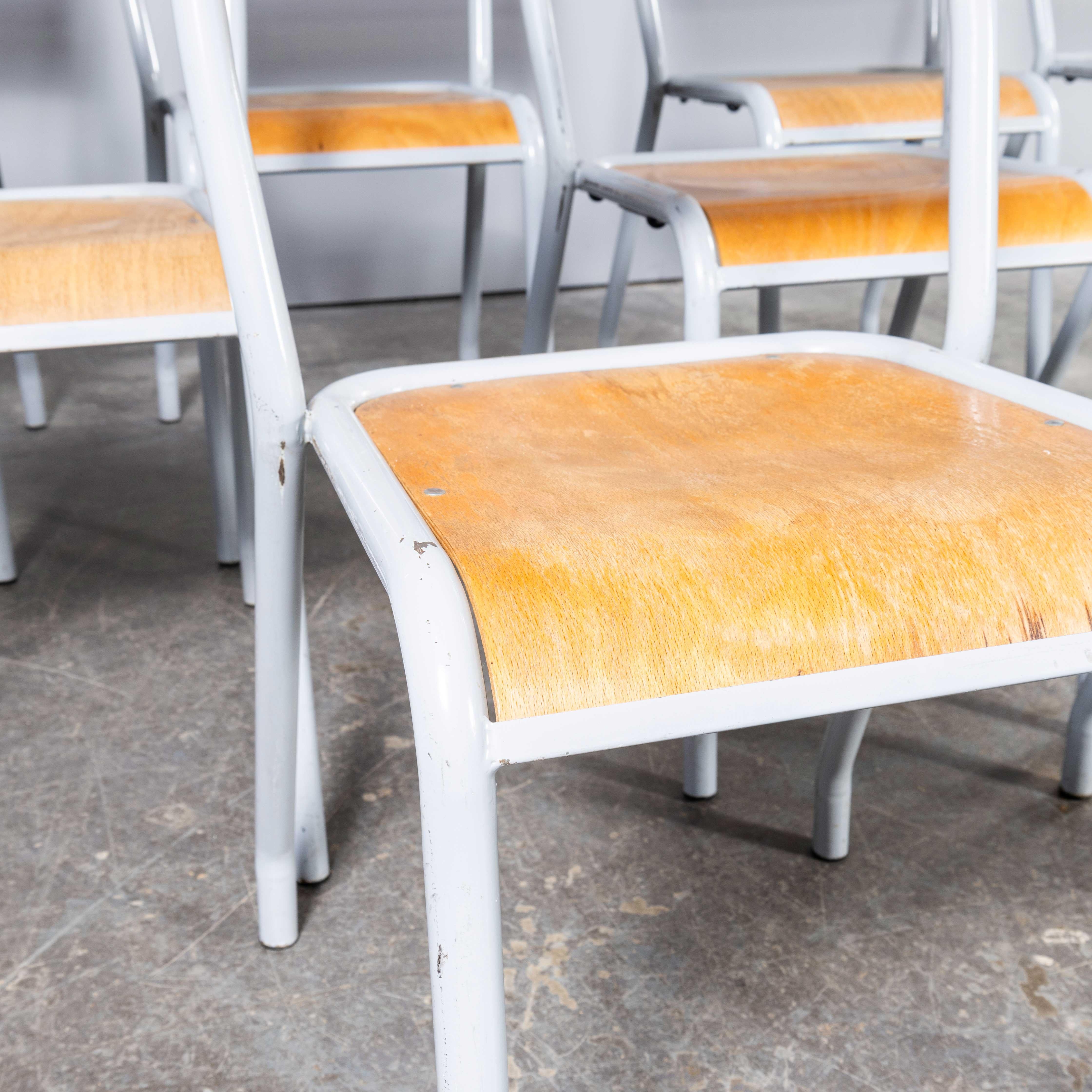 1950’s Original Lime White French Tolix Wood Seat Metal Bistro Dining Chair – Set Of Nine
1950’s Original Lime White French Tolix Wood Seat Metal Bistro Dining Chair – Set Of Nine. Tolix is one of our all time favourite companies. In 1907 Frenchman