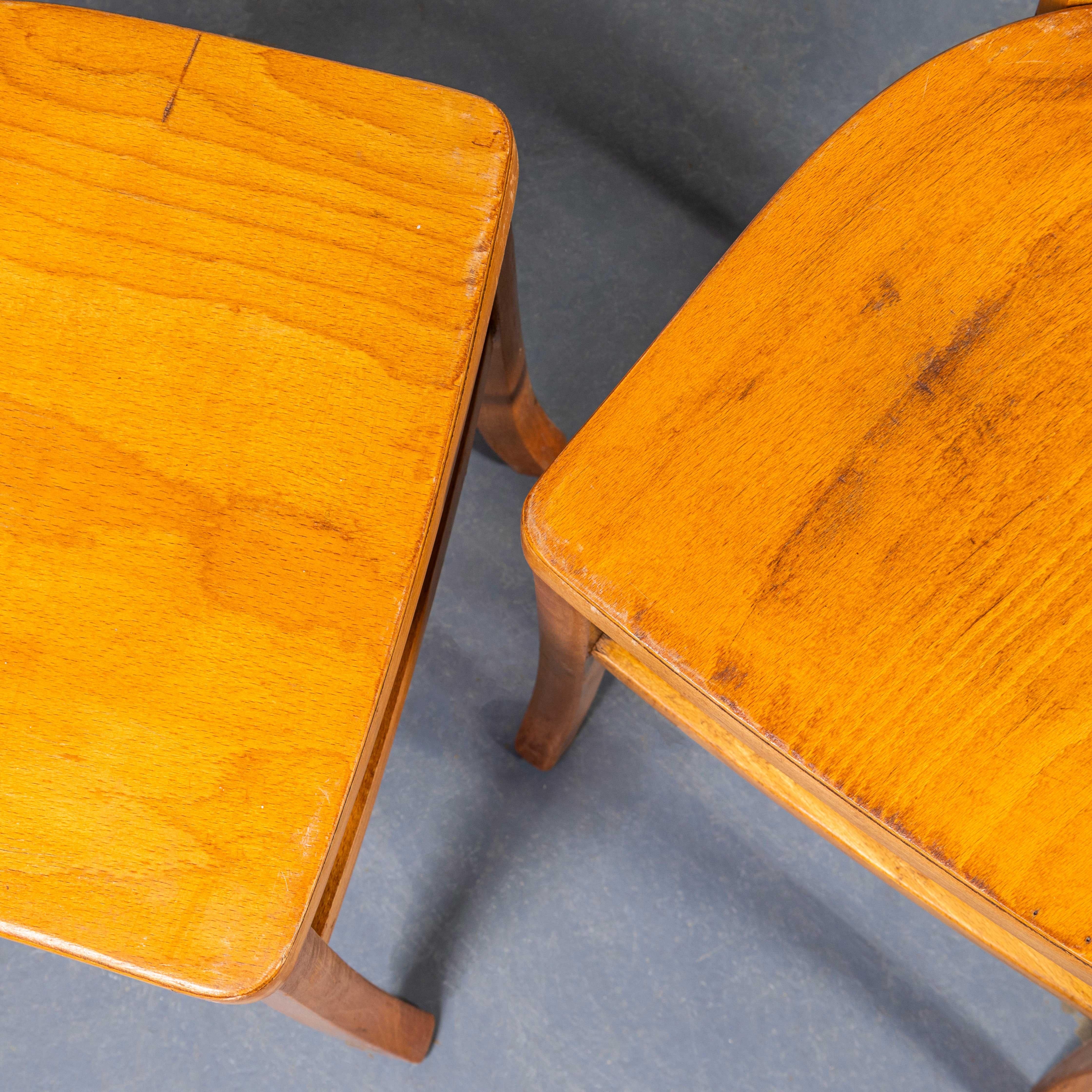 Chaises de salle à manger de ferme à dossier à lamelles Luterma d'origine des années 1950 - Paire en vente 2