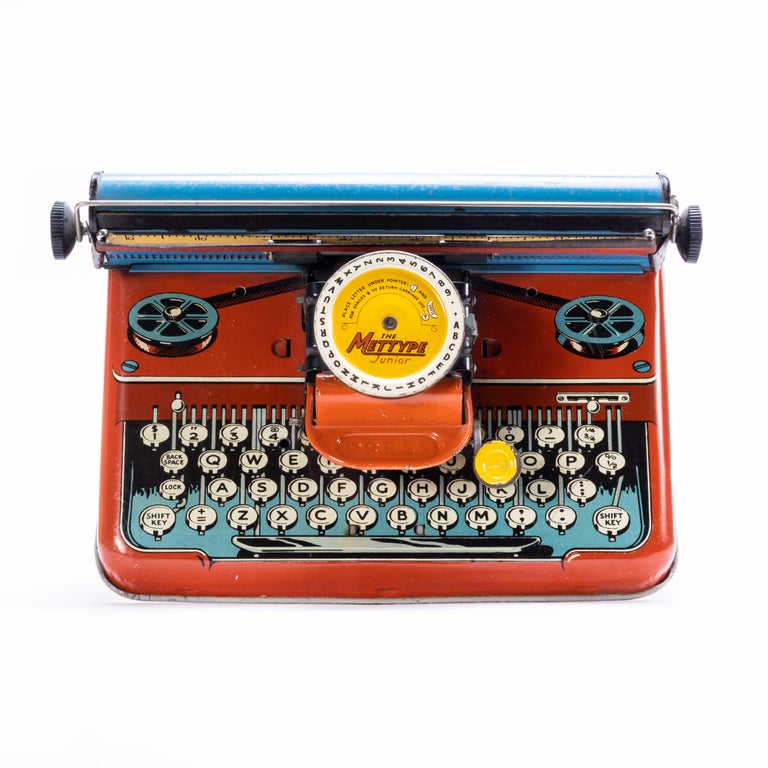 1950's Original Mettype Typewriter Boxed For Sale at 1stDibs