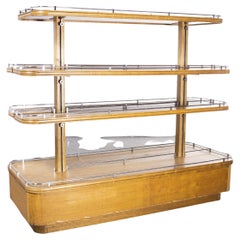 1950's Original Mid Floor Haberdashery Display Shelving Stand, 'Model 1251'