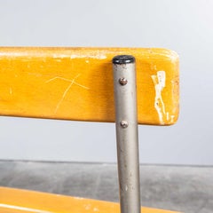 1950's Original Mullca Long Bench With Back - 2.5 Metre - Large Quantity Availab