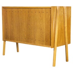 1950's Original Oak Blanket Box, Small Cabinet by Tatra Pravenec
