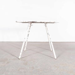 1950's Original Rene Malaval White Square Outdoor Table