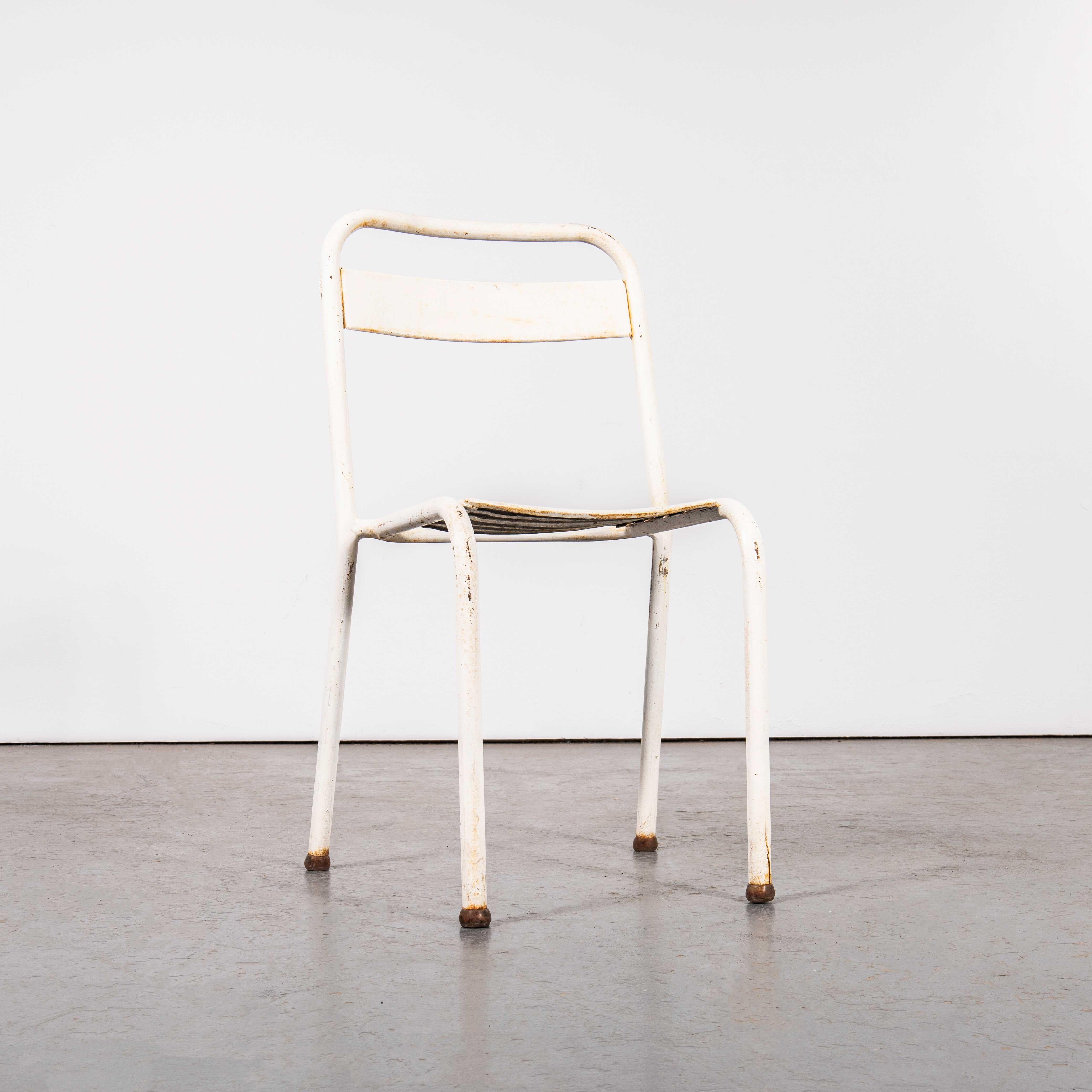 1950's Original T1 French Outdoor Chairs By Tolix - Set Of Four 1