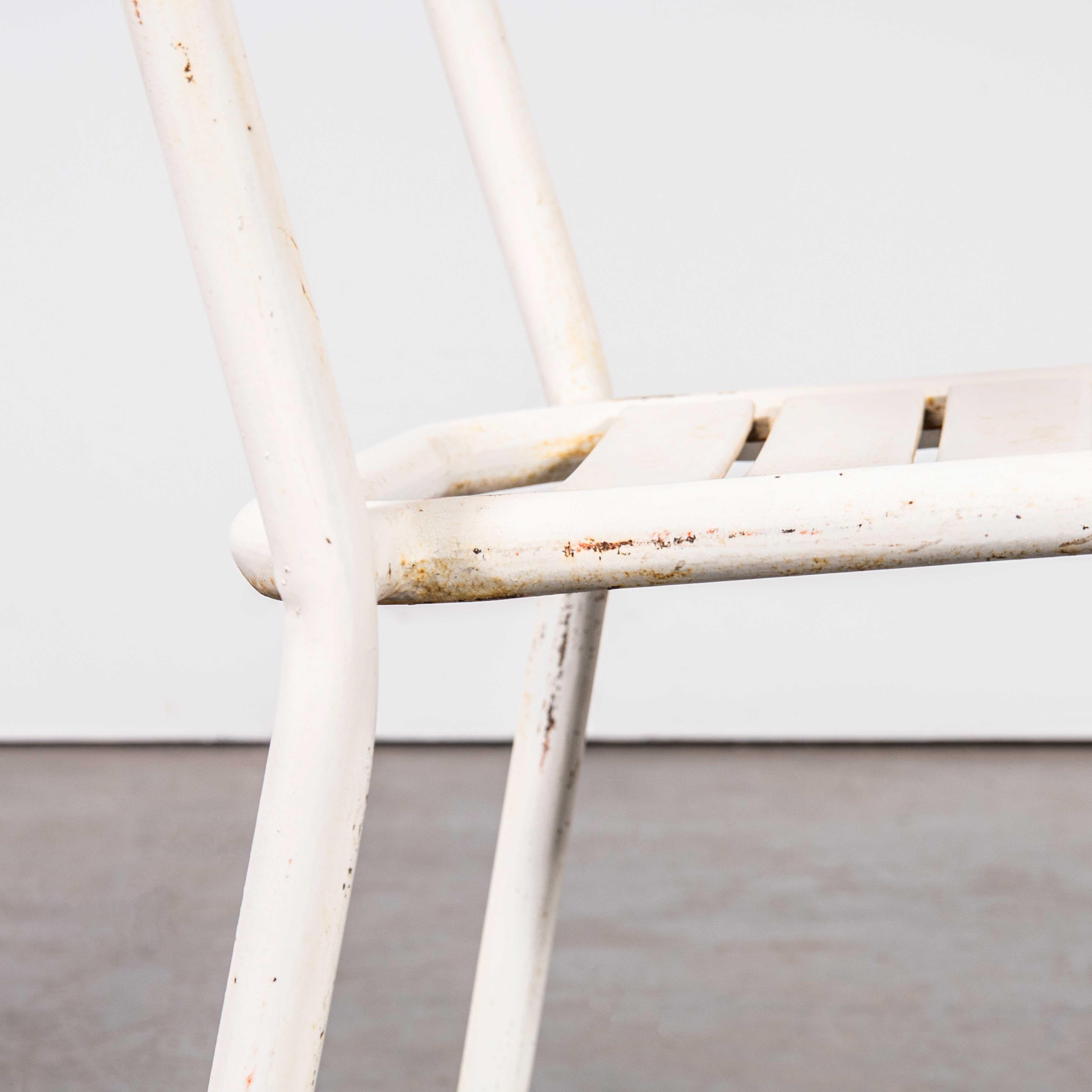 1950's Original T1 French Outdoor Chairs By Tolix - Set Of Four 3