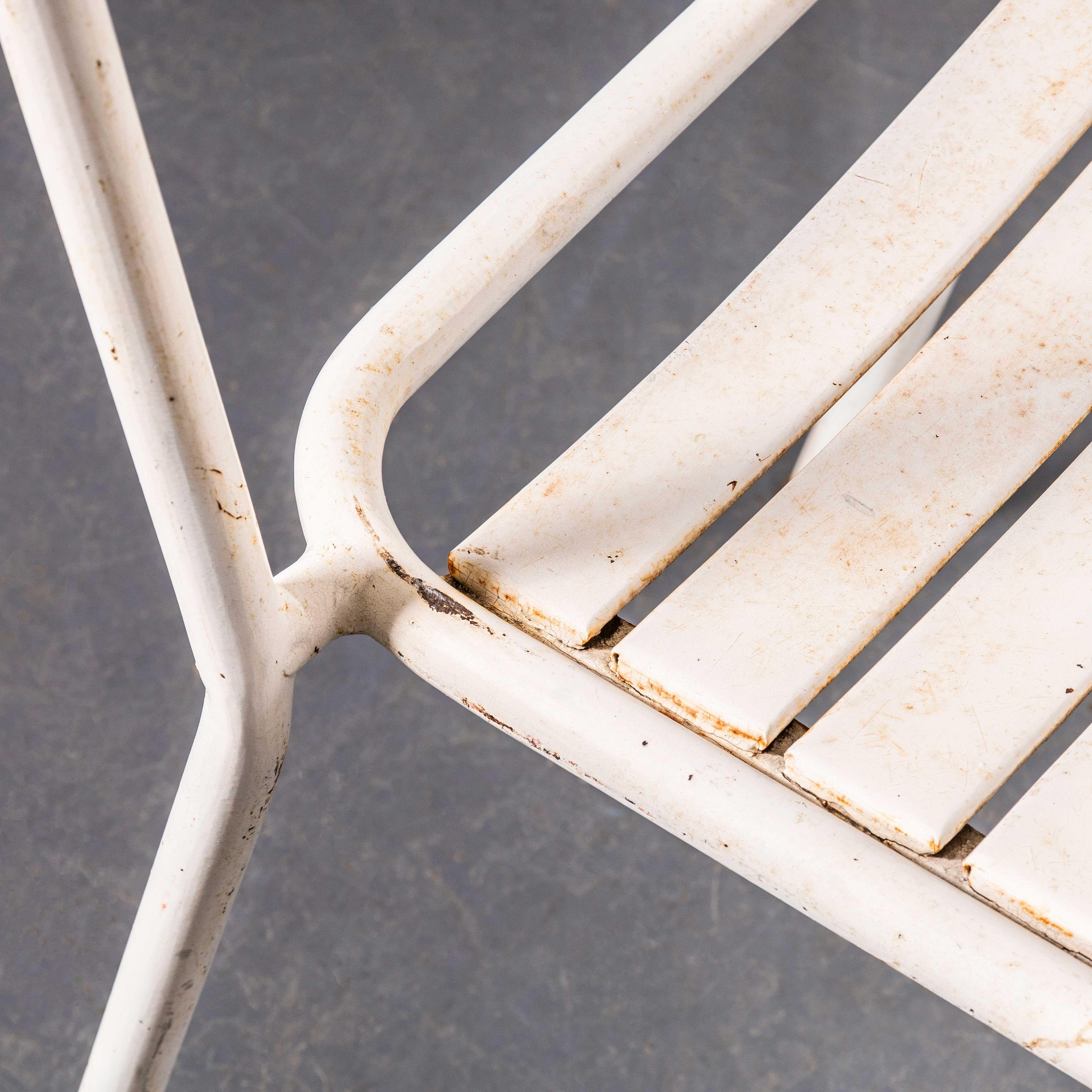 1950's Original T1 French Outdoor Chairs By Tolix - Set Of Four 4