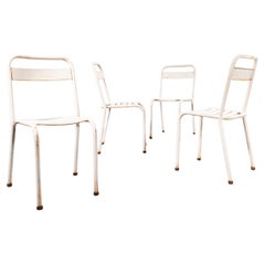 1950's Original T1 French Outdoor Chairs By Tolix - Set Of Four