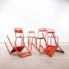 1950’s Original T1 French Outdoor Chairs By Tolix – Set Of Six
