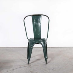 1950’s Original Tolix Model a Dining Outdoor Chairs – Set of Six '1643.1'