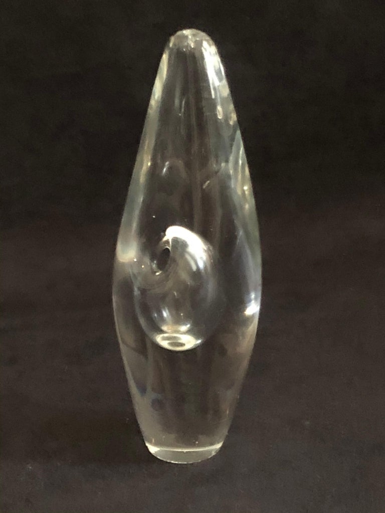 Mid-Century Modern 1950s 'Orkidea' 'Orchid' Glass Vase by Timo Sarpaneva for Iittala, Finland For Sale