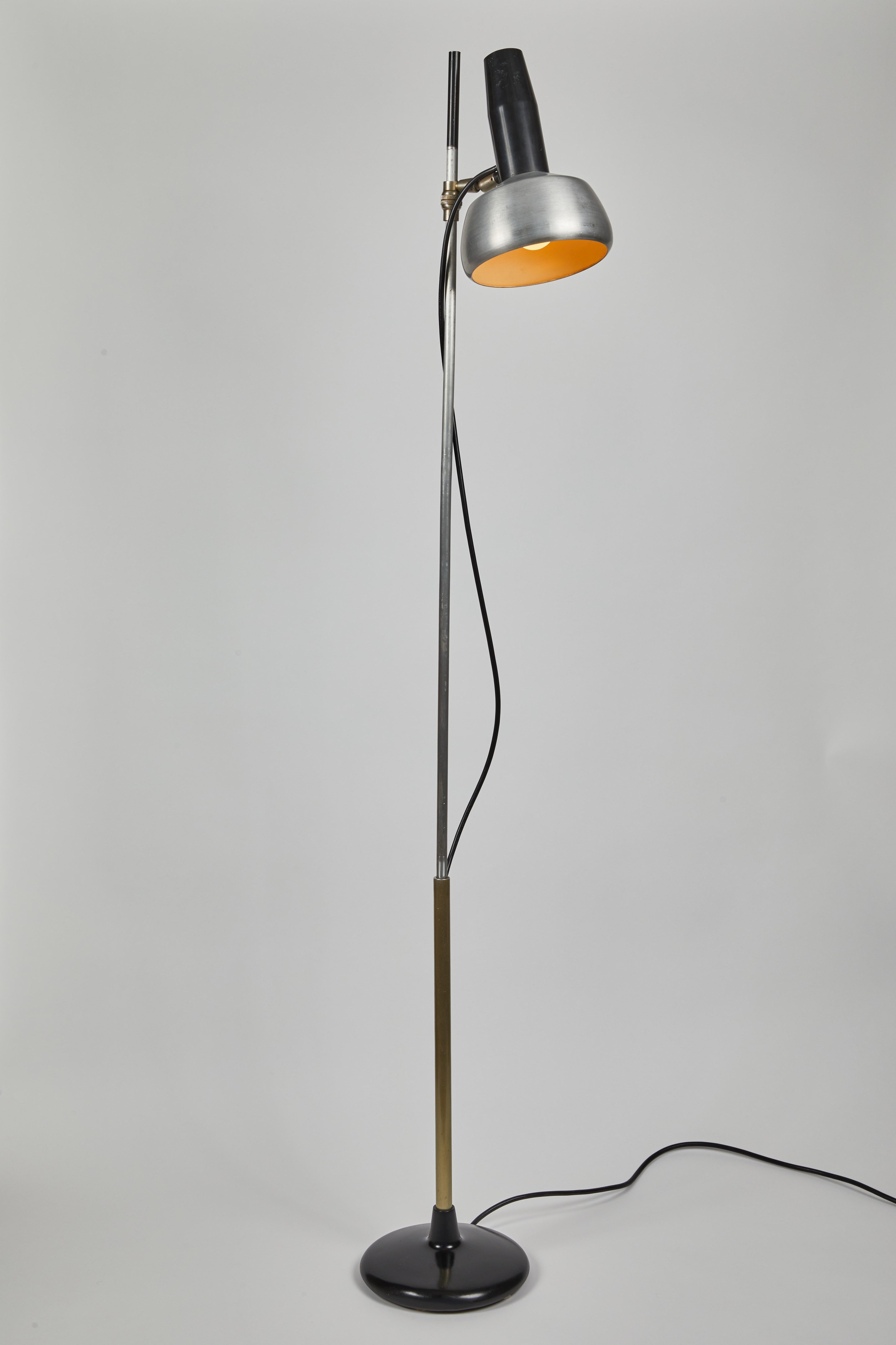 Painted 1950s Oscar Torlasco Floor Lamp Model for Lumi For Sale
