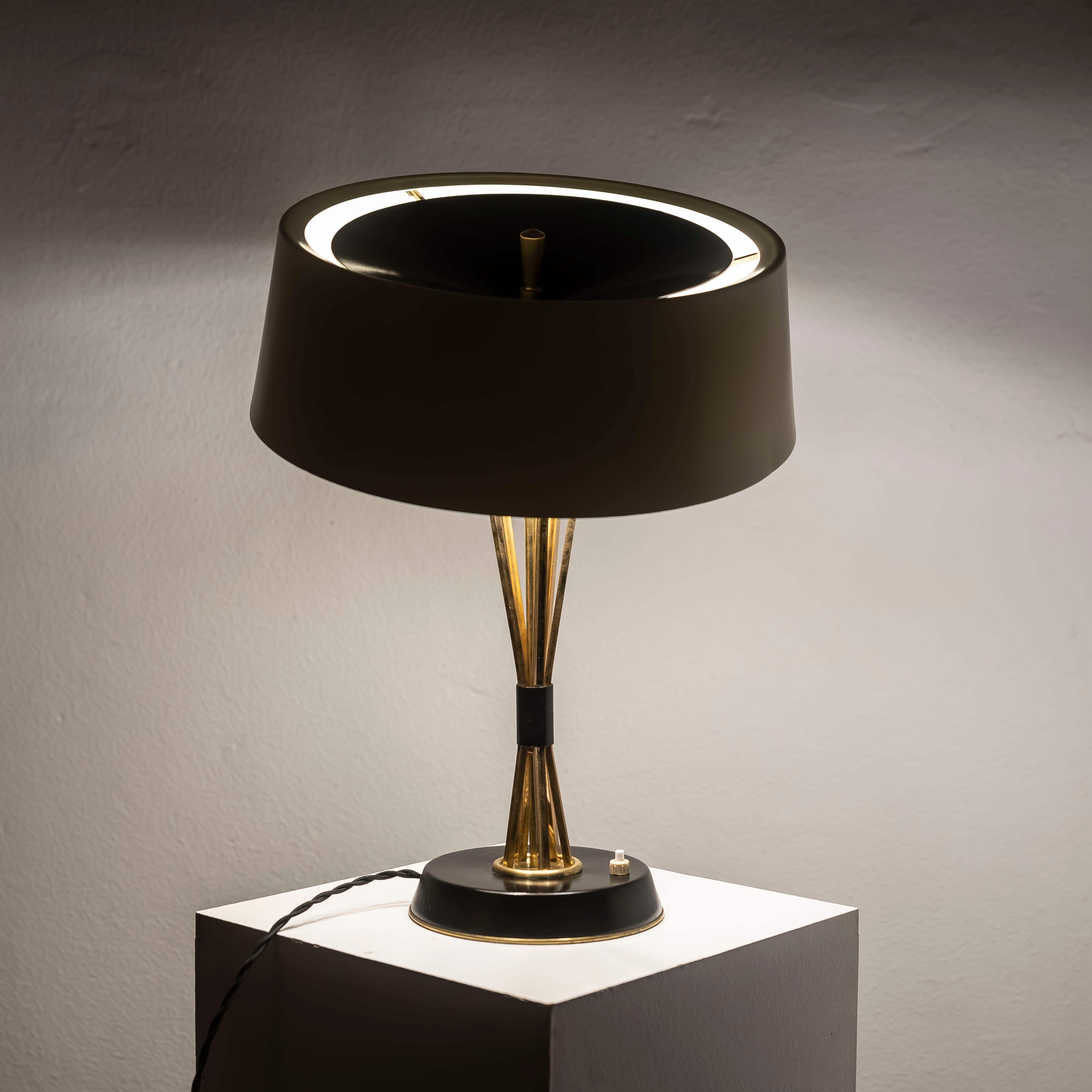 1950s Oscar Torlasco Lumi Italian Design Midcentury Table Lamp For Sale 3