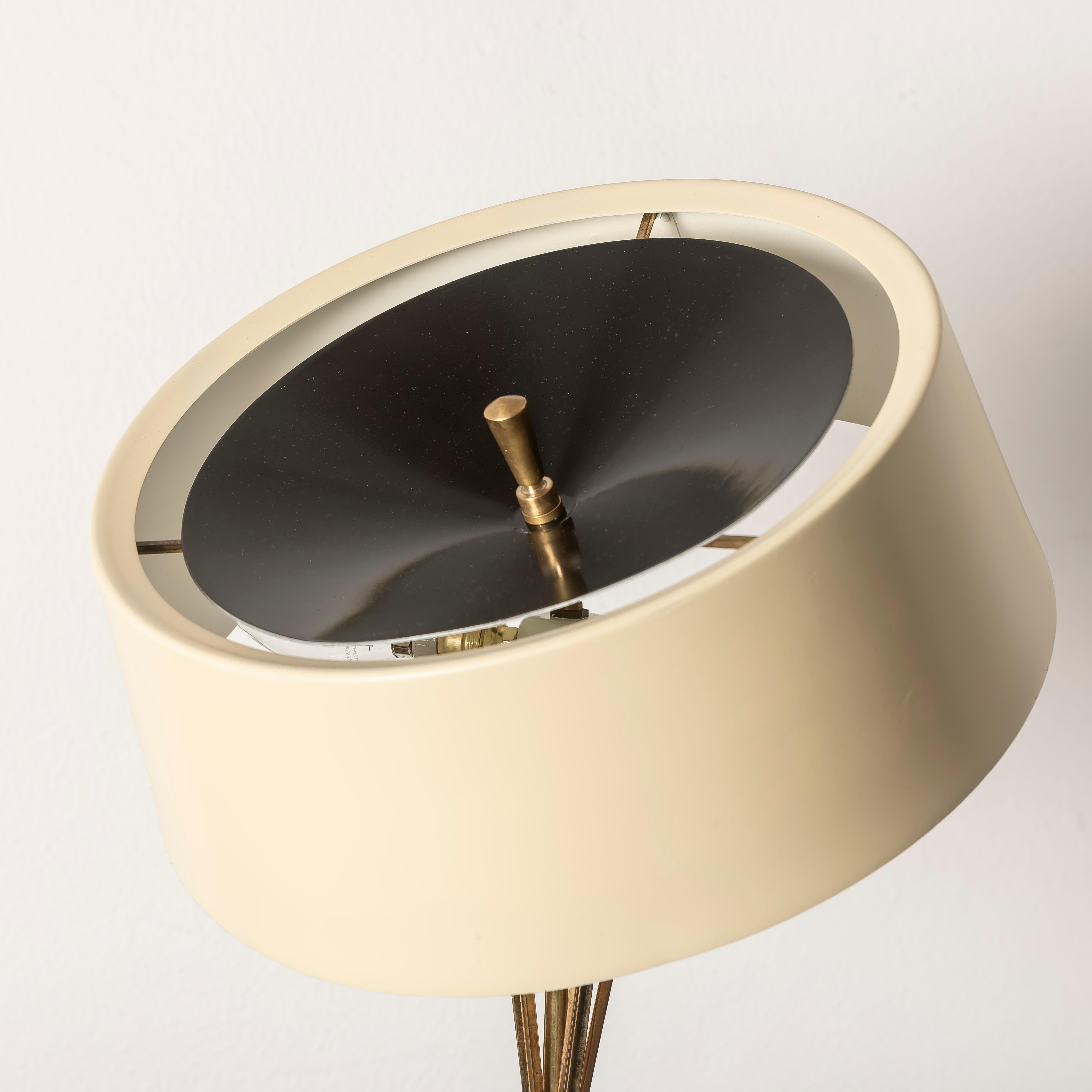 Mid-Century Modern 1950s Oscar Torlasco Lumi Italian Design Midcentury Table Lamp For Sale