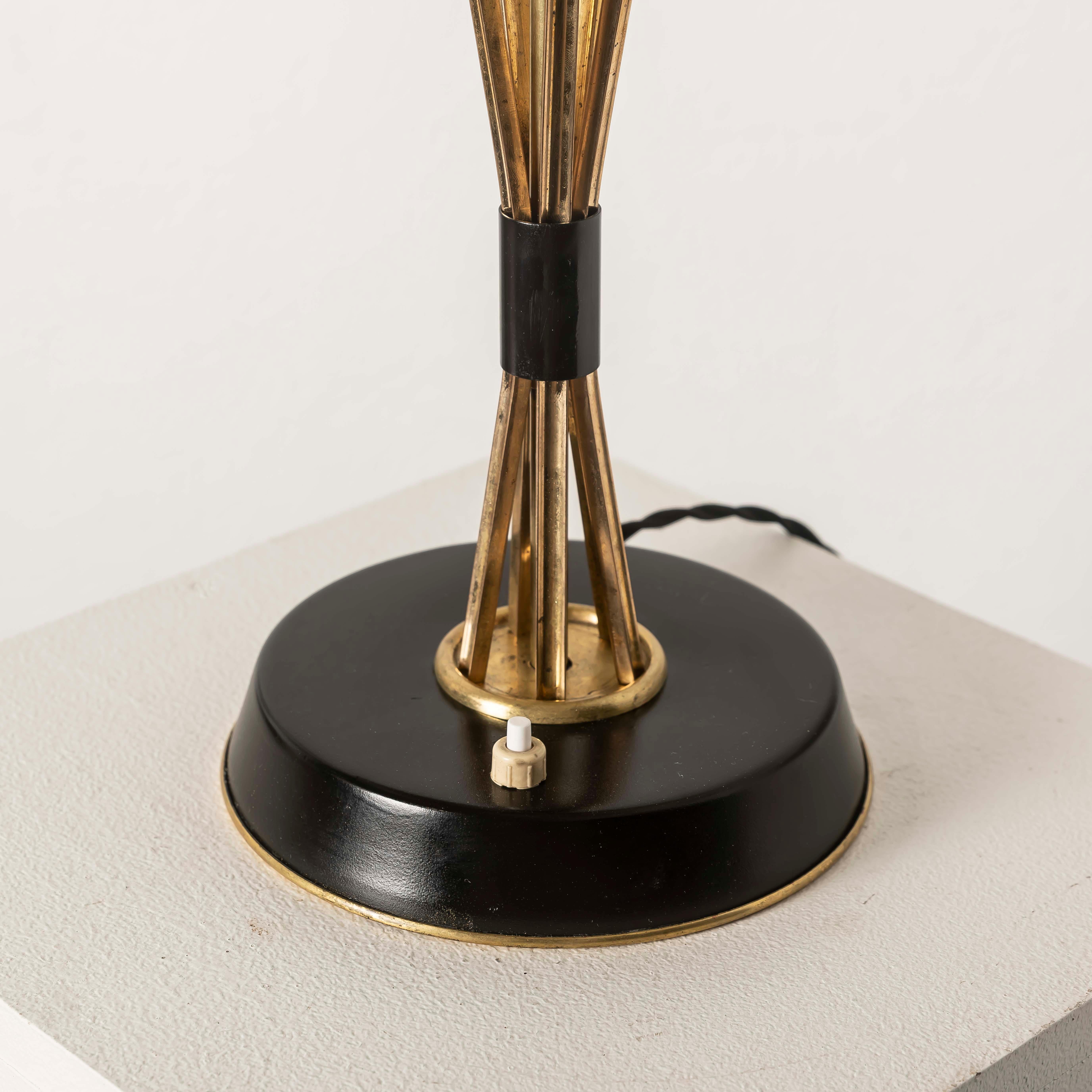 1950s Oscar Torlasco Lumi Italian Design Midcentury Table Lamp For Sale 1