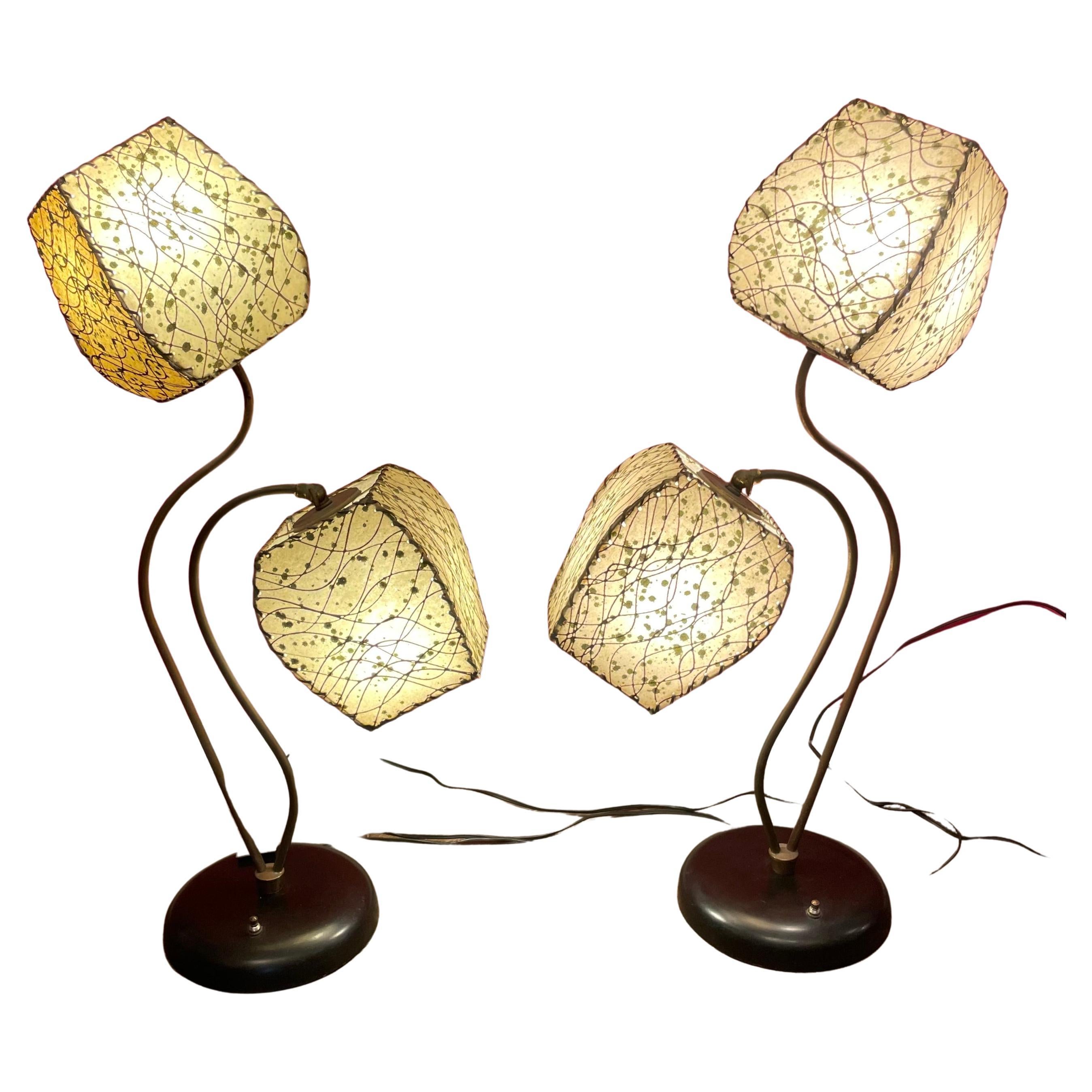 1950's Otto Guggenheim Sculptural Table Lamps In Excellent Condition In West Hollywood, CA
