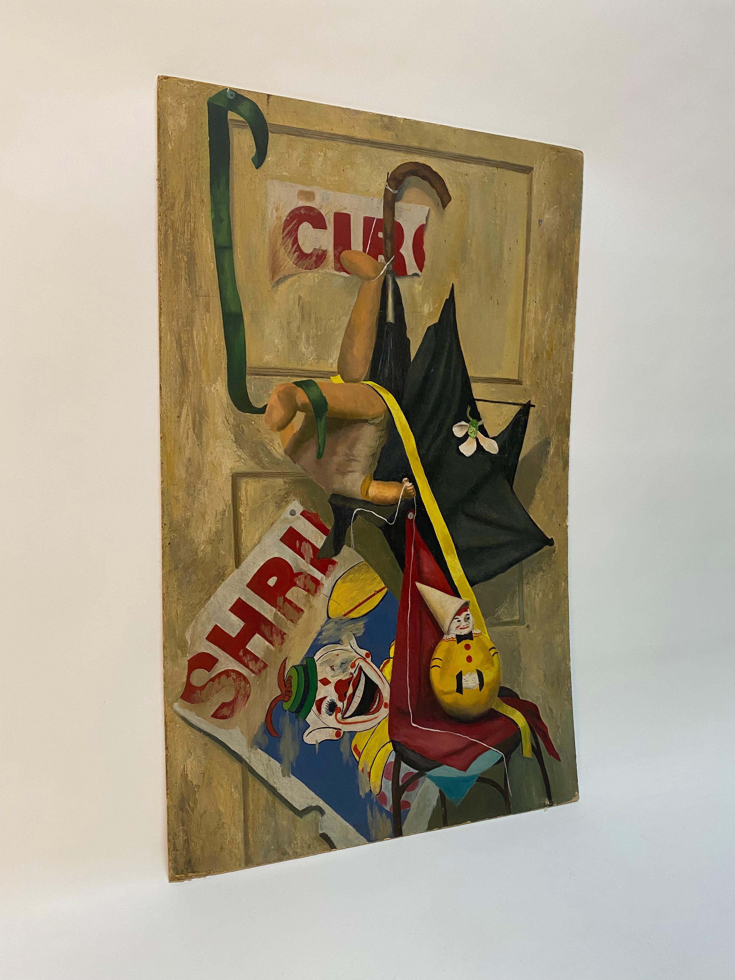 1950er Jahre Outsider Art Stillleben Gemälde (Volkskunst) im Angebot