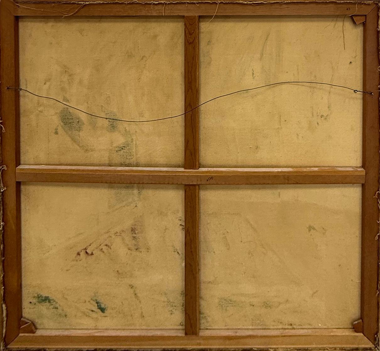 1950er Jahre Overscale Abstrakte Impressionist Nude Ölgemälde auf Leinwand im Angebot 4