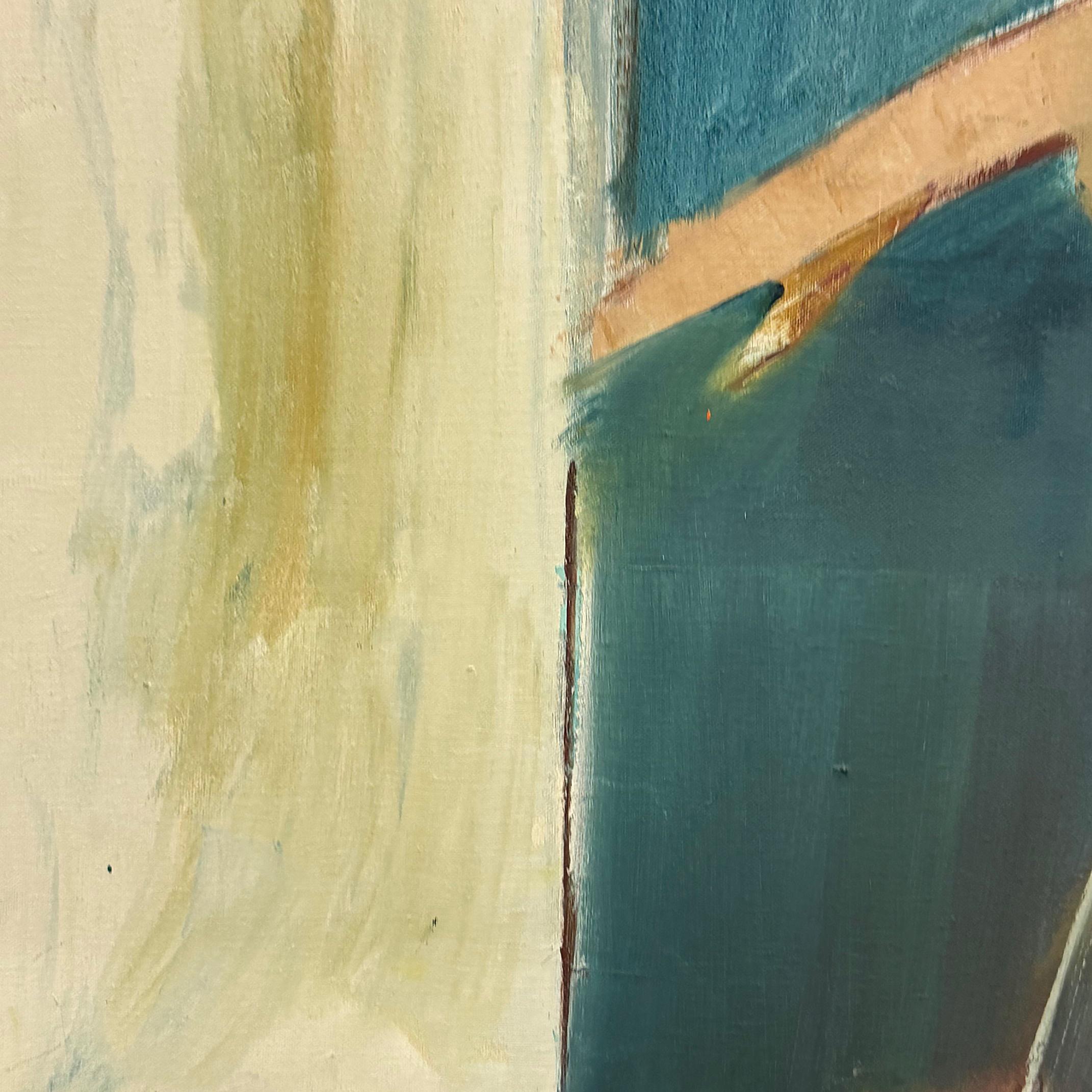 1950er Jahre Overscale Abstrakte Impressionist Nude Ölgemälde auf Leinwand im Zustand „Gut“ im Angebot in Miami, FL