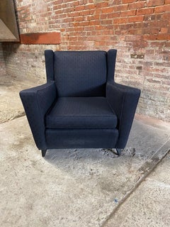 1950s Moderne Oversized Wingback Lounge Chair