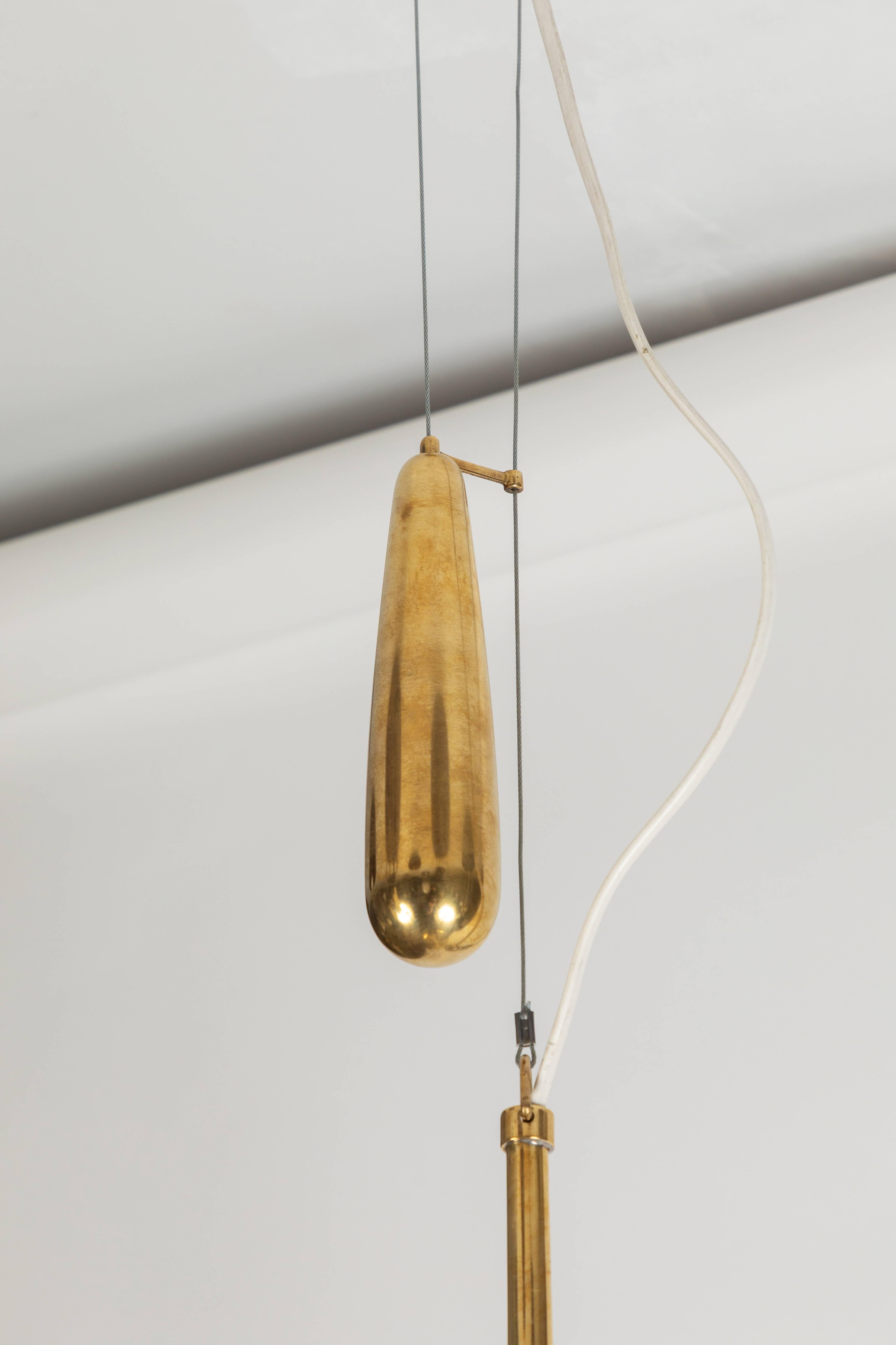 1950s Paavo Tynell A1957 Counterweight Pendant 3