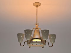 1950 Paavo Tynell 'Ballerina' Lampadario a 7 luci per Lightolier , USA