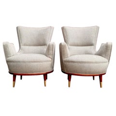 1950 Pareja Sillón Bergere Poltrona MidCentury