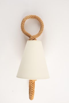 1950s Pair of Adrien Audoux & Frida Minet Rope Sconces