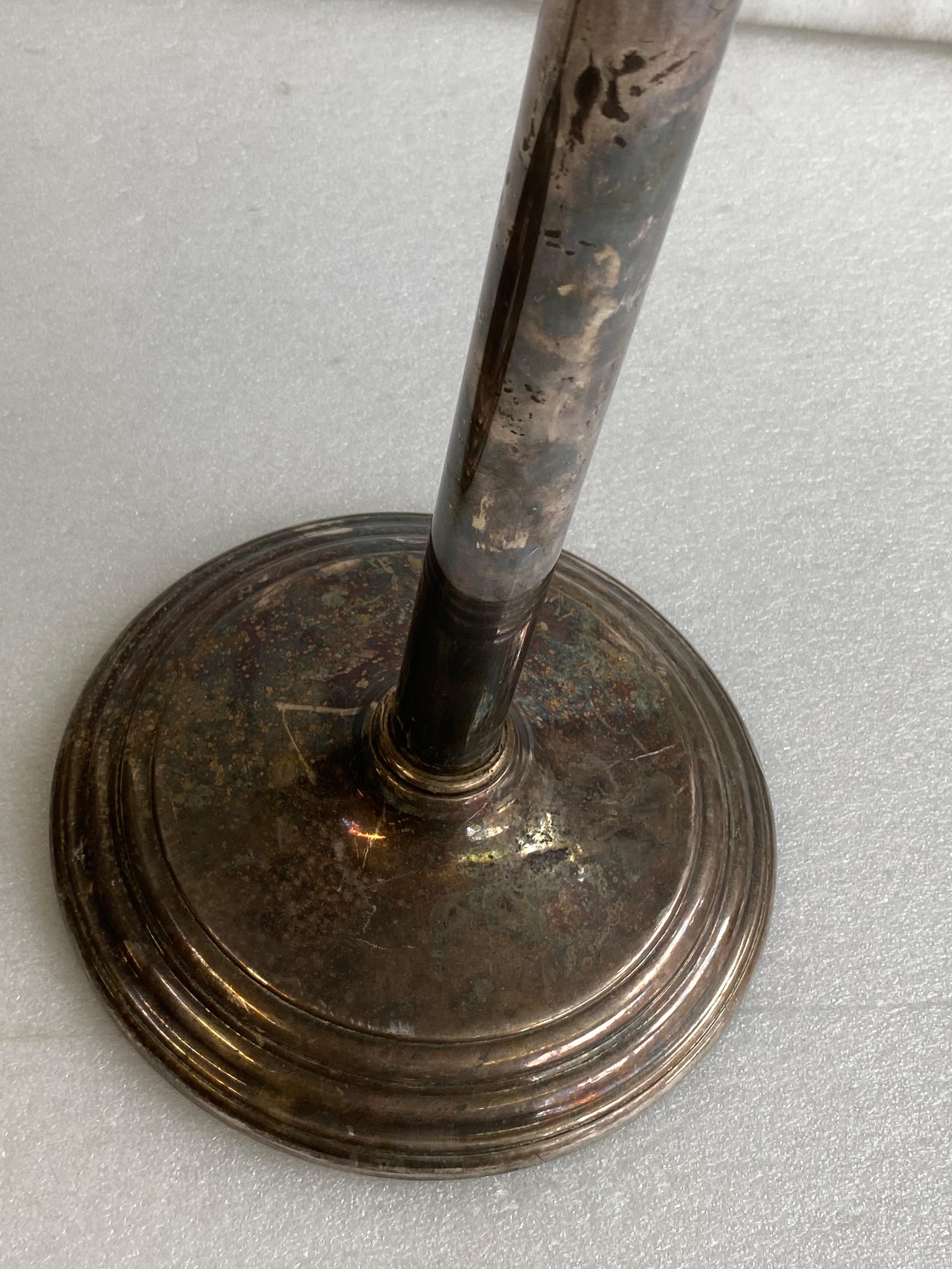 1950er Jahre Paar Art Deco Stil versilbert Champagner Eimer servieren Sets signiert (Mitte des 20. Jahrhunderts) im Angebot