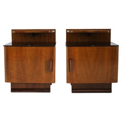 1950s Pair of Bedside Tables, Czechoslovakia