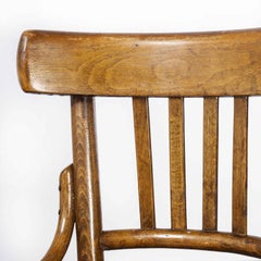 1950's Pair of Bentwood Dining Chairs, Curved Support