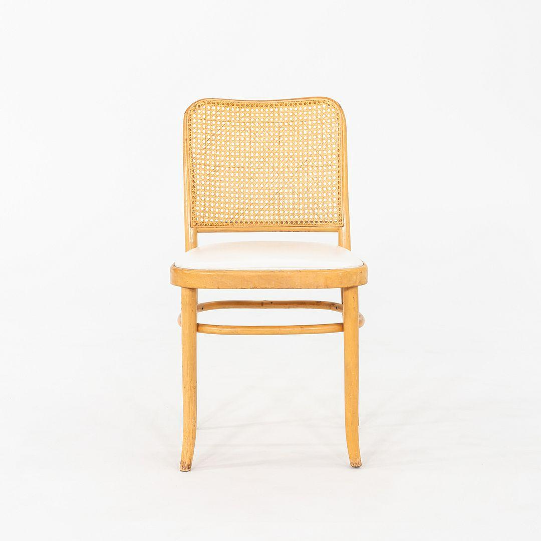 Moderno Coppia di sedie da pranzo a doghe di Praga degli anni '50, modello 811, di Josef Frank per Thonet in vendita