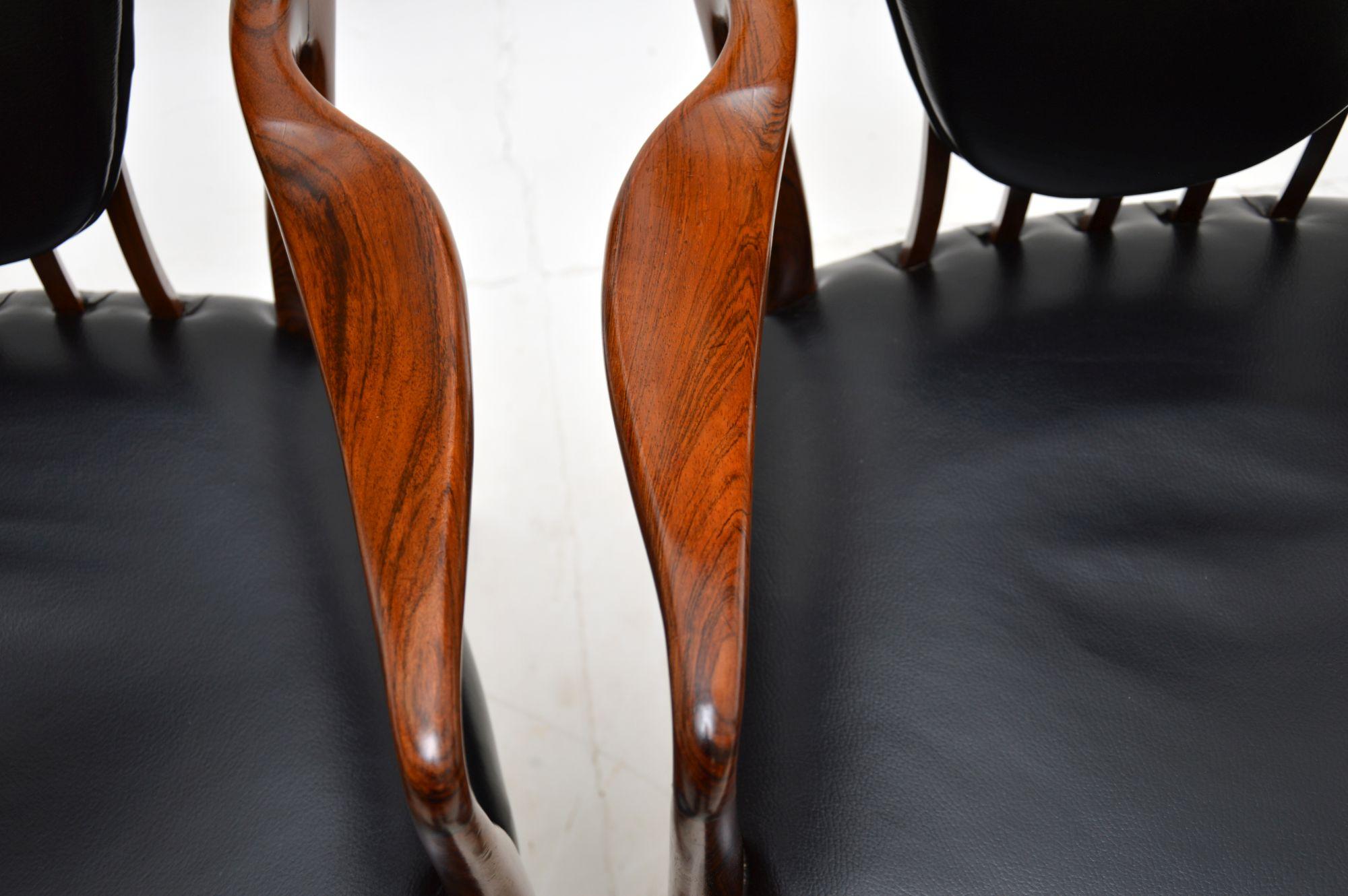 1950s Pair of Carver Armchairs by Andrew Milne For Sale 1