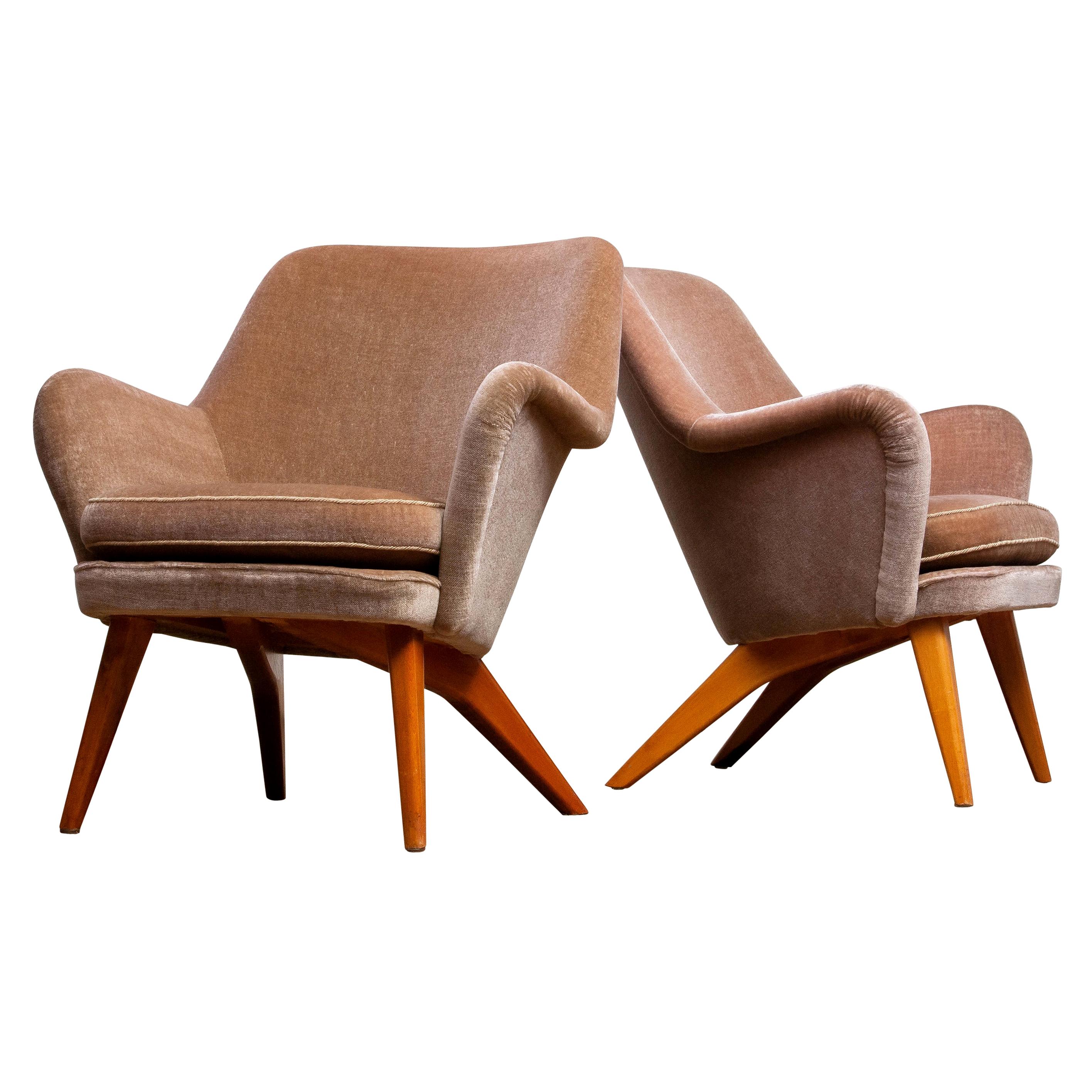 1950s Pair of Chairs by Carl Gustav Hiort af Ornäs for Puunveisto Oy-Trasnideri 6