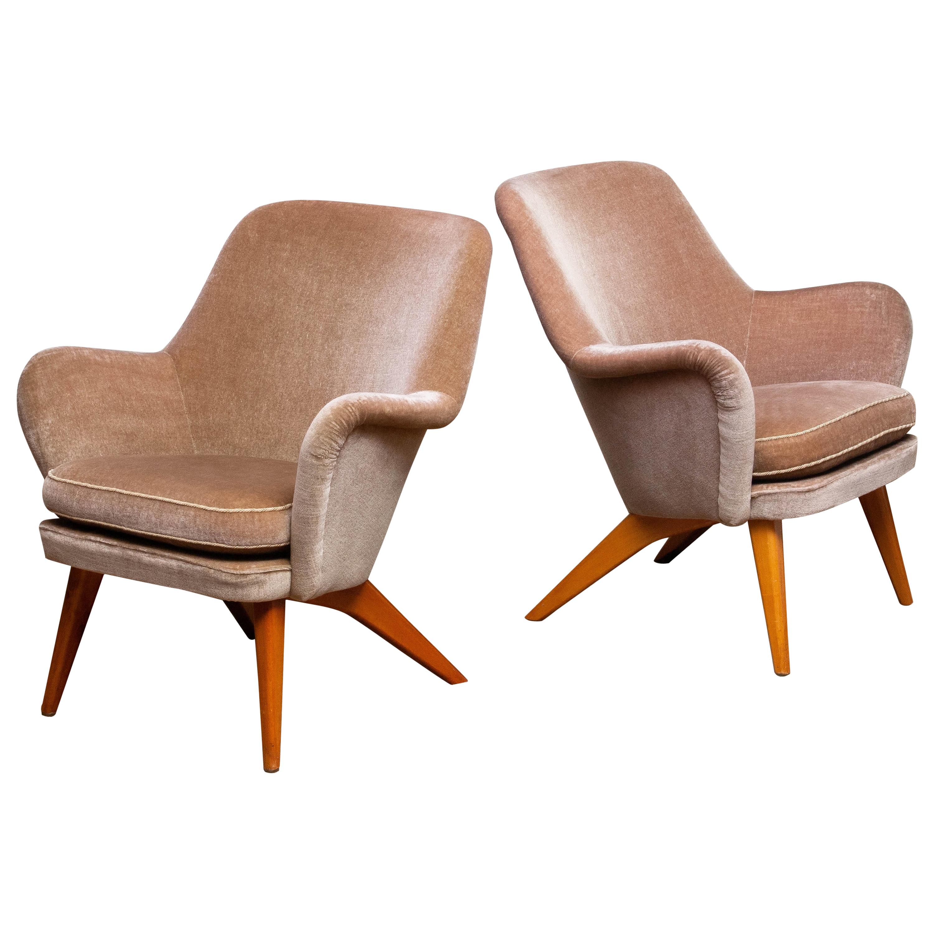 1950s Pair of Chairs by Carl Gustav Hiort af Ornäs for Puunveisto Oy-Trasnideri 6