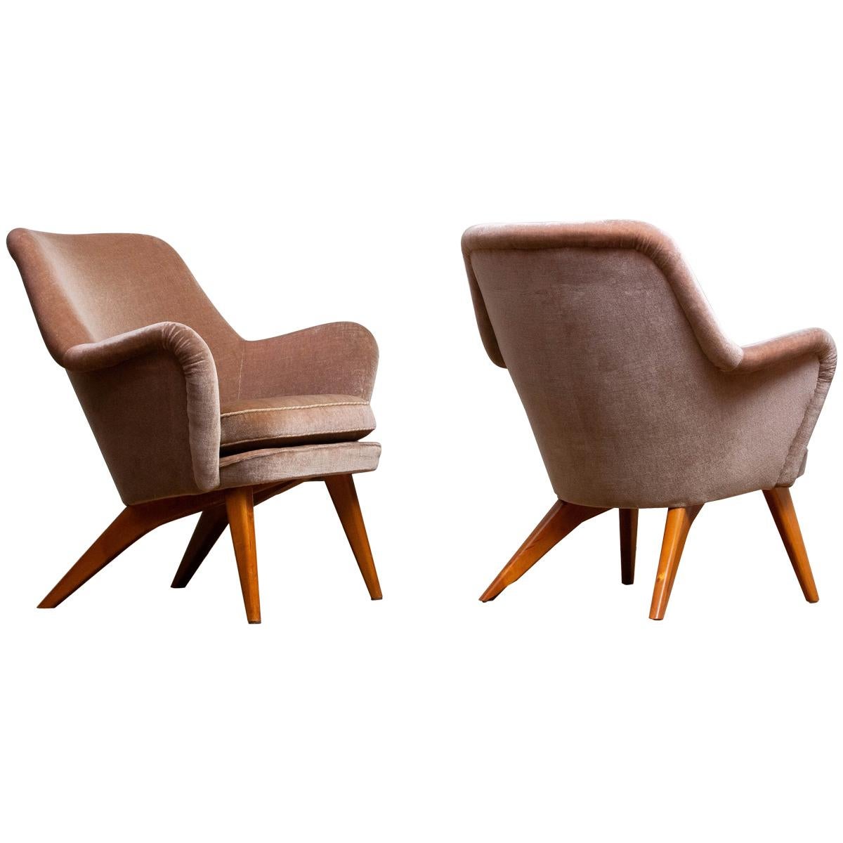 1950s Pair of Chairs by Carl Gustav Hiort af Ornäs for Puunveisto Oy-Trasnideri 7