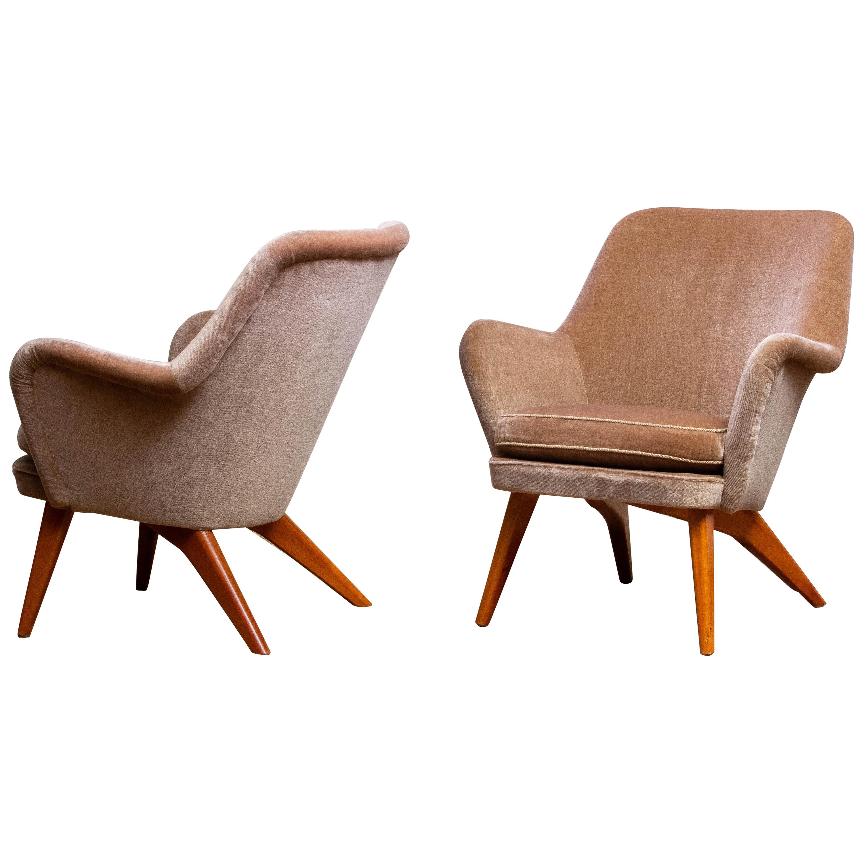 1950s Pair of Chairs by Carl Gustav Hiort af Ornäs for Puunveisto Oy-Trasnideri 8