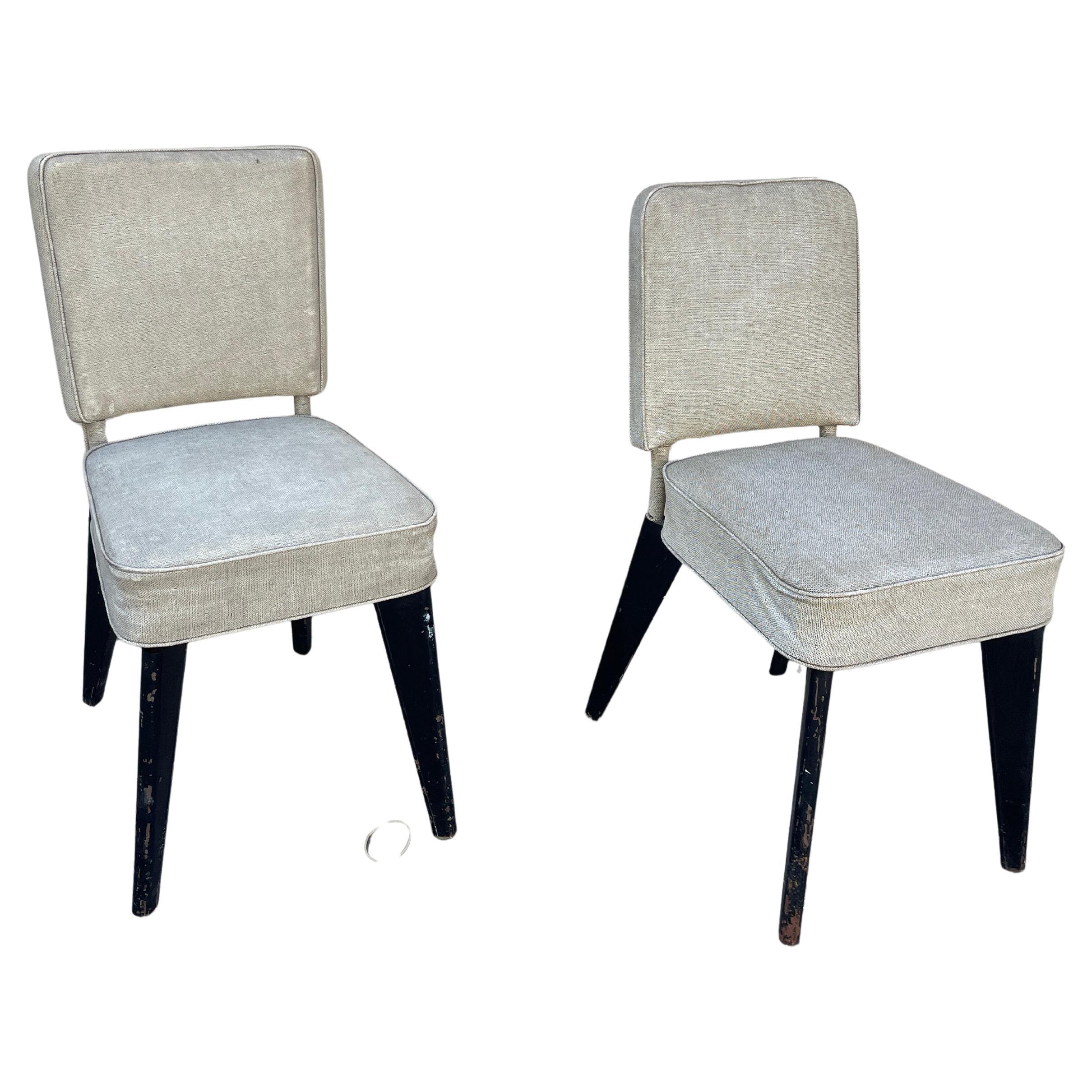 1950's pair of chairs by Dominique