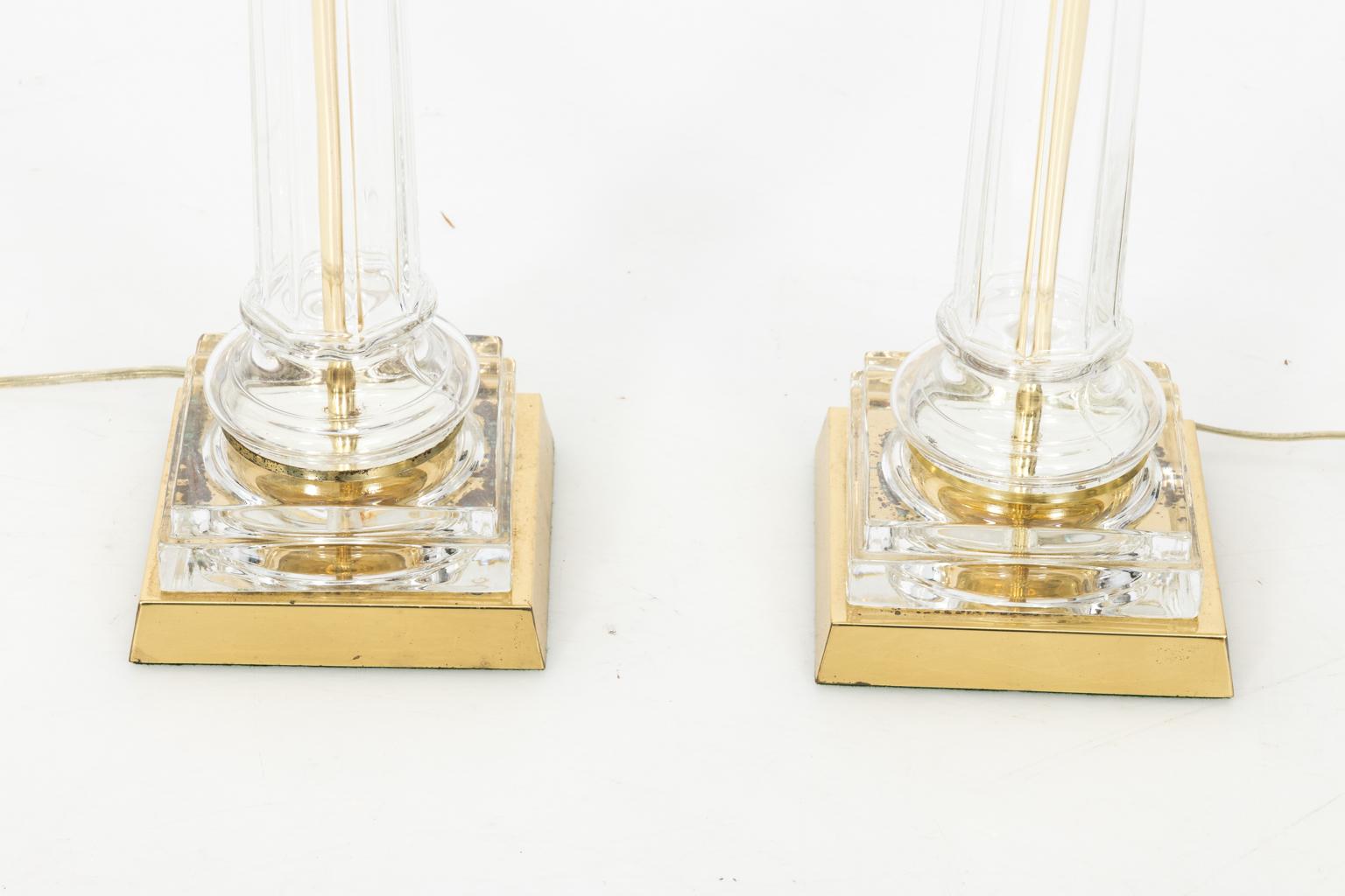 Mid-Century Modern 1950s Pair of Chapman Neoclassical Lamps