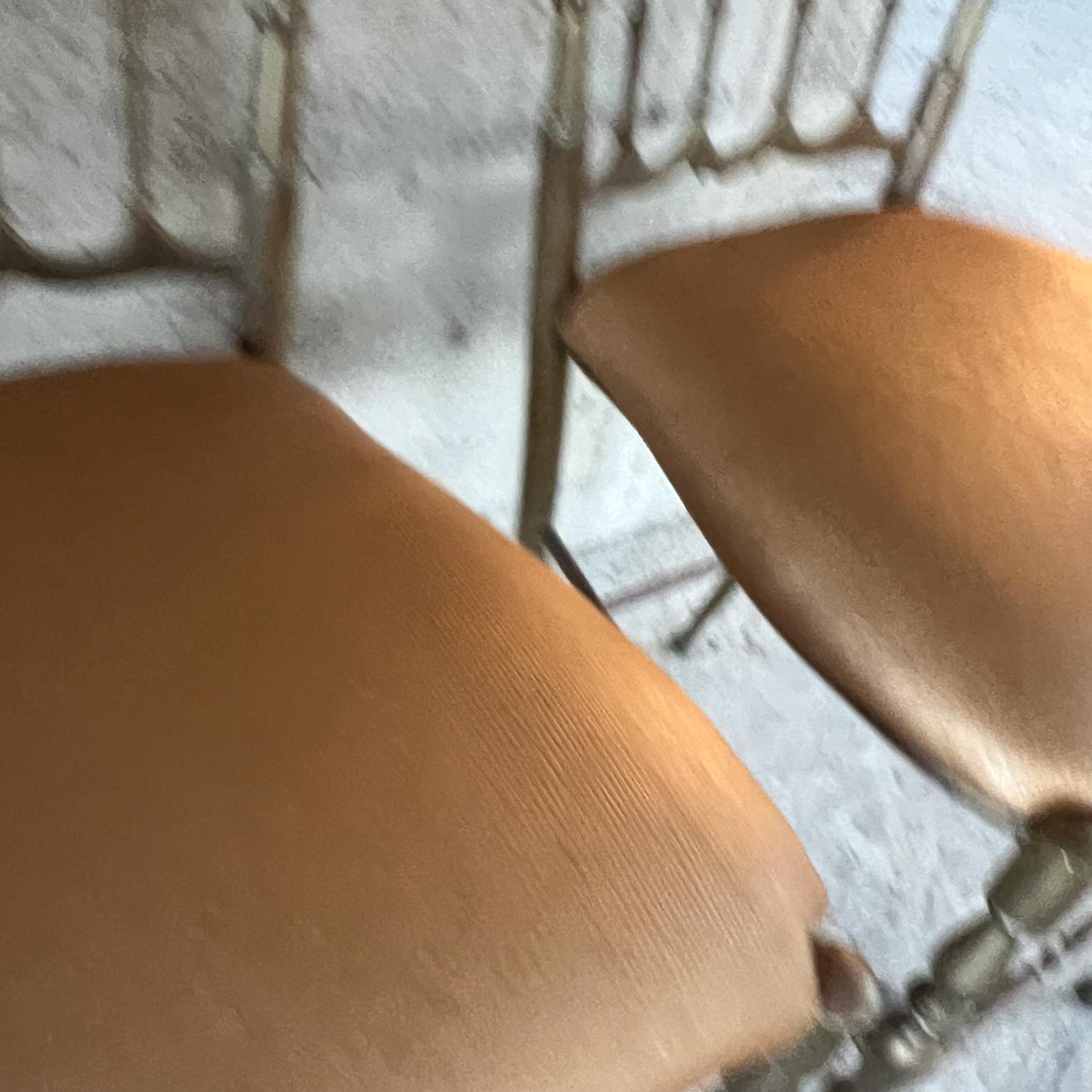 Mid-20th Century 1950s Pair of Chiavari Side Chairs in Brass Italy For Sale