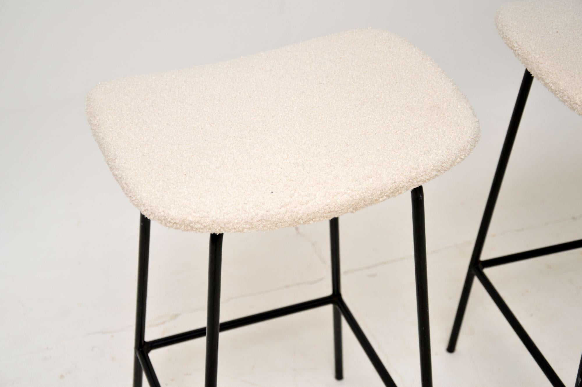 1950's Pair of Counter Stools by Frank Guille for Kandya In Good Condition In London, GB