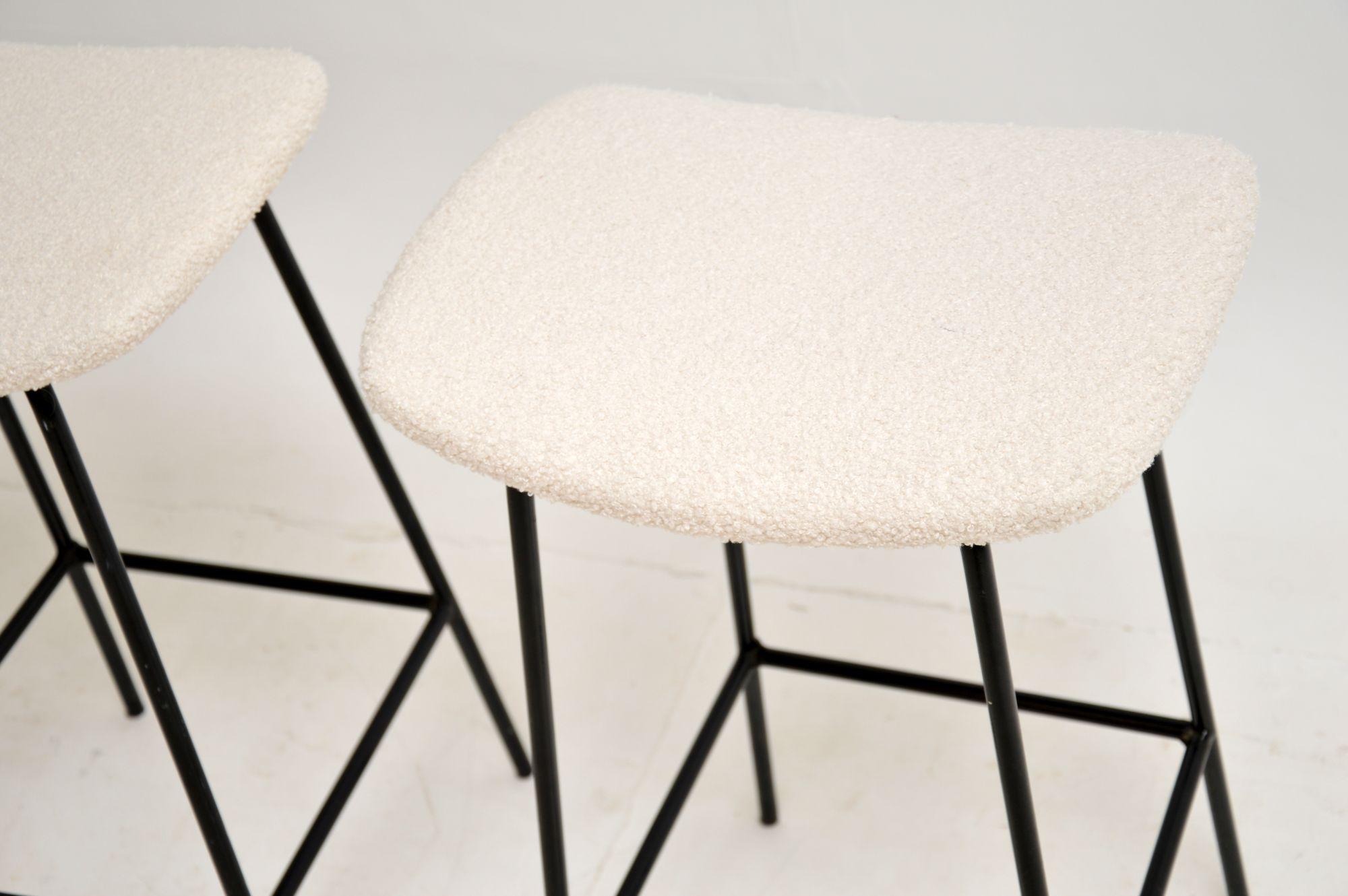 Mid-20th Century 1950's Pair of Counter Stools by Frank Guille for Kandya