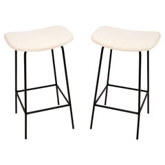 1950's Pair of Counter Stools by Frank Guille for Kandya